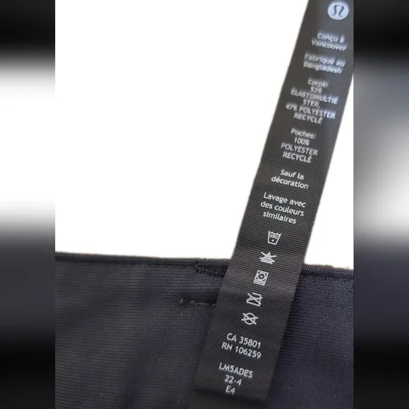 Lululemon Men’s ABC Pants Size 34"L Warpstreme LM5426S Black Stretch Athleisure - Picture 6 of 13